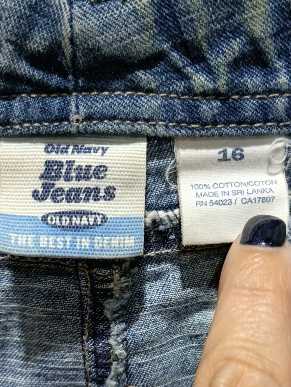 Old Navy Classic Blue Straight Leg Jeans